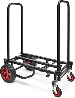 Pyle Adjustable Professional Equipment Multi-Cart - Compact 8-in-1 Folding Multi-Cart, Foldable and Lightweight, Hand Truck/Dolly/Platform Cart, Extends Up to 27.52'' to 44.25'' - PKEQ48