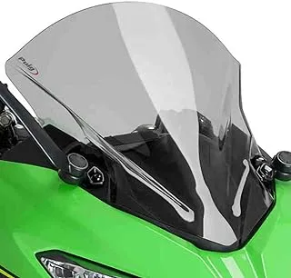 Puig Racing Screen Kawasaki Ninja 400 18' C/Smoke, Smoked (9976H)