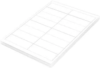 FIS FSLA16-2-100 16 Stickers Multipurpose Laser Label 100 Sheet, A4 Size, White