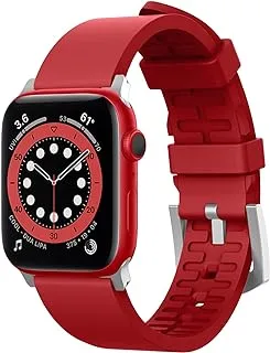 سوار مطاطي Elago Premium Fluoro Watch لساعة Apple Watch 40 مم باللون الأحمر ، EAW-BAND-40RD