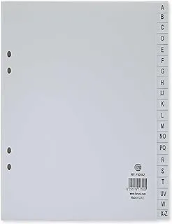 FIS Arabic Alphabet Index Divider Grey Pack of 20 Pieces -FSDVA4A-ZAN