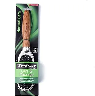 Trisa hairbrush natural care swiss made care & massage Medium rounded styling pins eco design