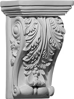 Ekena Millwork COR05X03X08ED 5 1/4-Inch W x 3 1/4-Inch D x 8 3/8-Inch H Edinburgh Corbel, White