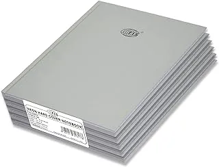 FIS Neon Hard Cover Notebook Single Line 10X8 Inch, 100-Sheets, Platinum 5-Piece - FSNB108N272