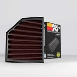 K&N Engine Air Filter: High Performance, Premium, Washable, Replacement Filter: Fits 2006-2016 Volvo (S60, V60, XC60, S60 II, S80, S80L, V70 II, V70 III, XC 70, XC 70 II), 33-2418