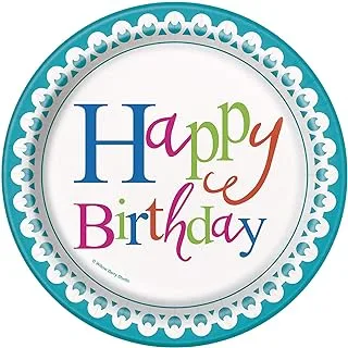 Confetti Cake Birthday 7In Plates 8Ct