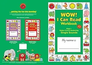 Educational Vantage Stage 1 Modern Cursive Single Sounds Workbook, Multicolor