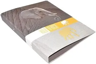 FIS World Africa Elephant Printed 2 Ring Binder File 48-Pack, Grey/Yellow/White