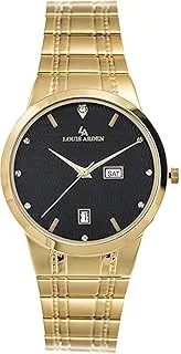 Louis Arden Watch for Men Analog Stainless Steel - LA1506M-BLK-GLD