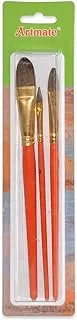 Artmate Flat Brushes, 3 Pieces - JIABCH-BS201