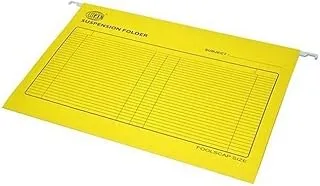 FIS FSHF160PALMN 160 GSM Colored Hanging Files 50-Pieces, 240 mm x 355 Size, Lemon