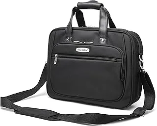 Senator 15.5 inch Nylon Shoulder Laptop Bag Light Weight Water Resistant with RFID pockets and Adjustable Shoulder Straps Business College School Students - KH8121