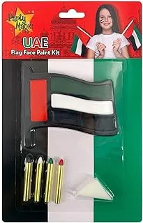 Party Magic UAE Flag Face Paint Kit Red/Green/White/Black 14164