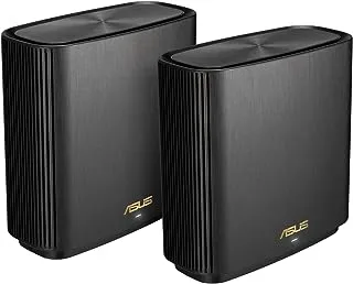 ASUS ZenWiFi XT9 AX7800 Tri-Band WiFi 6 Mesh System (2 Pack), 802.11ax, up to 5700 sq ft & 6+ rooms, AiMesh, Lifetime Free Internet Security, Parental Controls - Black