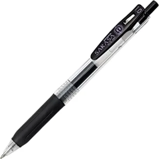 Zebra Sarasa Push Clip Gel Ink Pen - 1.0 mm - Black