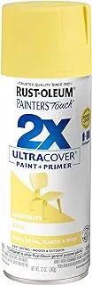 Rust-Oleum 263148 Painter's Touch 2X Ultra Cover, 12 Ounce (Pack of 1), Satin Lemon Grass