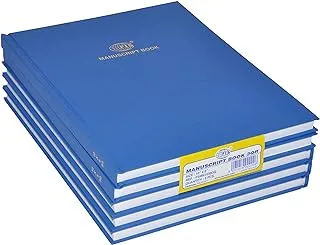 FIS FSMN10X83Q 8 mm Single Ruled 144 Sheets Manuscript Book 5-Pack, 3 Quire Size