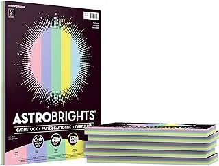 Astrobrights Colored Cardstock, 21.6 cm x28 cm 65 lb/176 gsm, Pastel