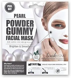 Look At Me Gummy Face Mask for Oily & Dry Skin. Blackhead Remover & Pore Minimizer, Anti aging & Exfoliating Properties, Pearl Essence, Made in Korea