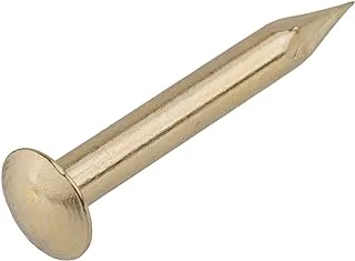 Round Head Bright Brass Escutcheon Pins - 3/32