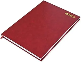 FIS A4 Diary 2023 English (Saturday & Sunday Combined) Maroon - FSDI47E23MR