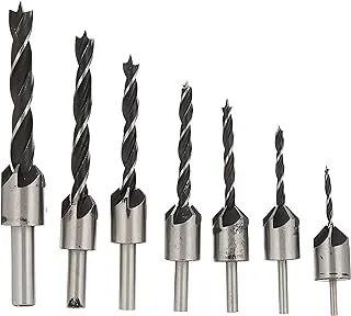 Generic 7pcs HSS 5 Flute Countersink Drill Bit Set Reamer Woodworking Chamfer 3mm-10mm Top Quty