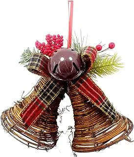 Christmas Rattan Bells 23cm