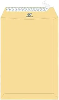 FIS FSME1233P50 120 GSM Peel and Seal Plain Manila Envelopes 50-Pack, 10-Inch x 7-Inch Size