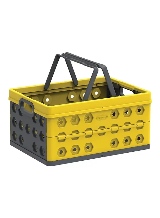 Cosmoplast Foldable Basket- Yellow