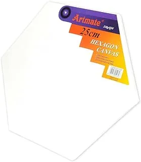 Artmate JIGNE5301H25 Hexagon Canvases, 25 cm Size