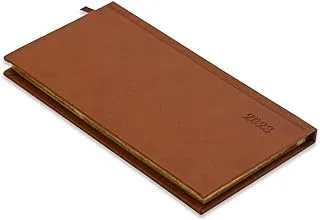 FIS 2023 Golden Slim Diary (English) Italian PU Hard Cover Brown - FSDI57EG23BR