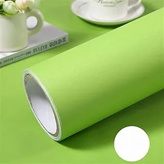 Wall Sticker Sticker wallpaper Film Oil-proof Kitchen Cabinet Desktop Renovation Sticker PVC Vinyl Waterproof Self Adhesive Wallpaper Living Room Decor (Color : Matt Green, Dimensions : 40cm x 2m)