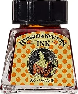 Winsor & Newton Drawing Ink Bottle,Orange ,14-ml, 1005449