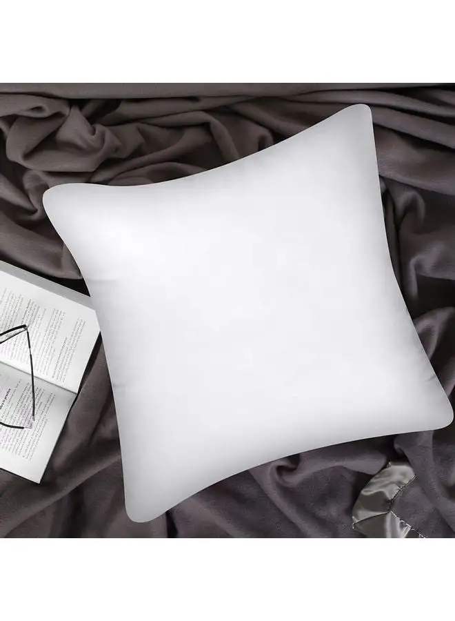 Hotel Linen Klub Cushion Filler-Fabric: Non Woven 70gsm-Filling: 250grms Hollow Siliconized Fiber Polyester White 40x40cm