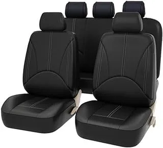 9 Pieces Set Luxury PU Leather Car Universal Car Seat Covers Automotive Seat Covers All The Year Round Fine-quality