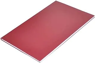 FIS FSNBFS2QPVC5MMR 5 mm Square PVC Cover Notebook 5-Pieces, 96 Sheets/192 Pages, Full Size, Maroon