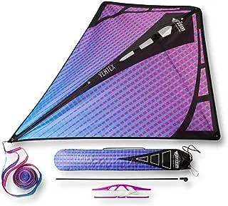 Prism Kite Technology Vertex High Flying Diamond Kite with 10' Long Triple Streamer Tail