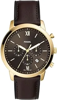 Fossil Men's Neutra Chrono Chronograph, Gold-Tone Stainless Steel Watch, FS5763