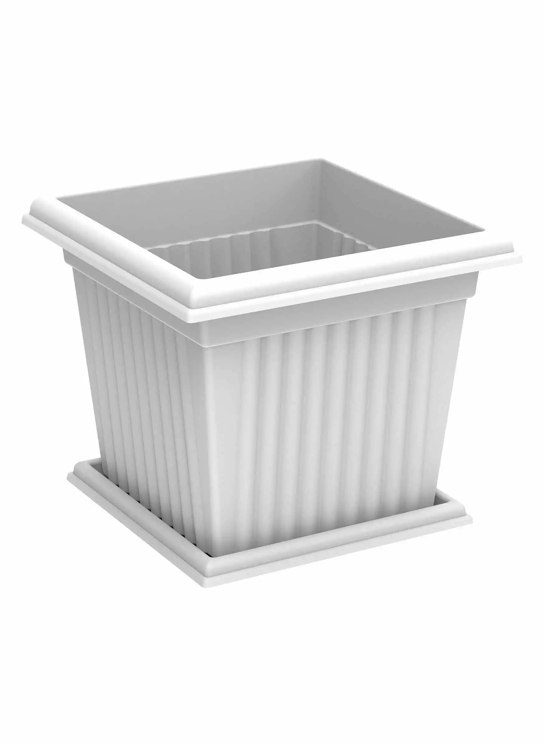 Cosmoplast 20L Square Planter with Tray