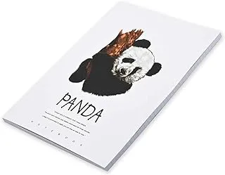 FIS Soft Cover Notebook, 96 Sheets A4 Panda Design 5 Pack Of 8 -FSNBSCA496-PAN5