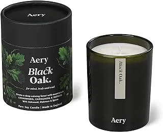 Aery Black Oak Cedarwood/Cardamom and Nutmeg Scented Candle 200 g