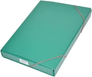 FIS FSBD1207GR PP Document Bag with Elastic Band, 210 mm x 330 Size, Green