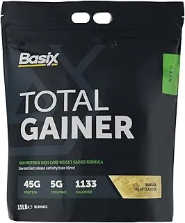 BASIX Total Gainer Vanilla Whip ، 15 رطلاً