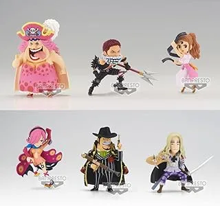 ftmxy Banpresto Bandai One Piece World Collectable Figure Volume 9 The Great Pirates 100 Landscapes Figure 6-Pieces, 7 cm Height