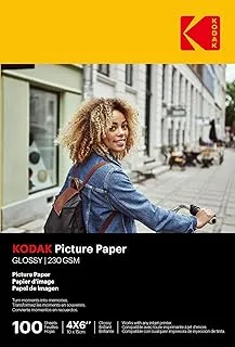 Kodak Picture Paper Glossy 230 gsm 4R - 4 x 15.24 cm x 100 Sheets