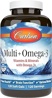 CARLSON MULTI+OMEGA-3 120 SOFT GELS: 15860