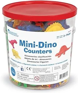 Learning Resources Mini-Dino Counters - 108 Pieces, Ages 3+ Toddler Toys, Dinosaurs for Toddlers, Action Figure Kids' Play Dinosaur and Prehistoric Creature Figures