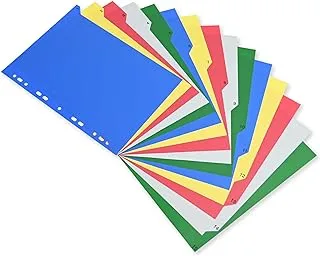 FIS PP Index Binder Dividers 20-Pieces, Blue