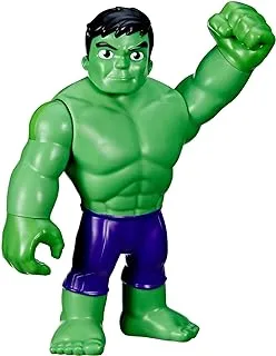 Marvel Spidey and His Amazing Friends Supersized Hulk 9-inch Action Figure, Preschool Super Hero Toy, Kids Ages 3 and Up, Avengers Action Figures