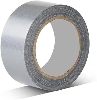 MARKQ 1 Rolls Duct Tape | 2 inches x 15 yards Strong Adhesive Silver Tape for Packing, Kitchen Home, Office, Indoor & Outdoor Use